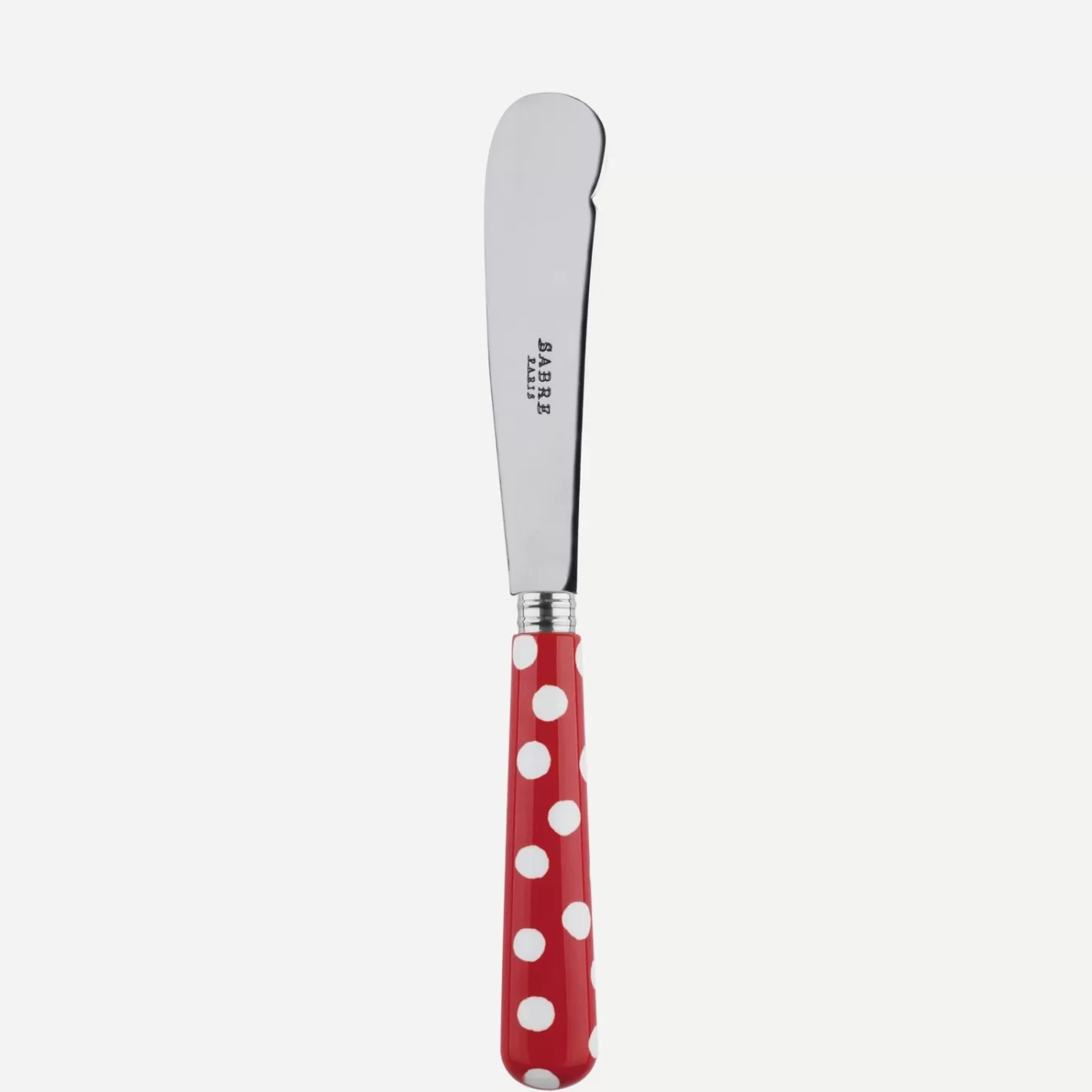 Sabre Paris Butter Knife>White Dots, Red