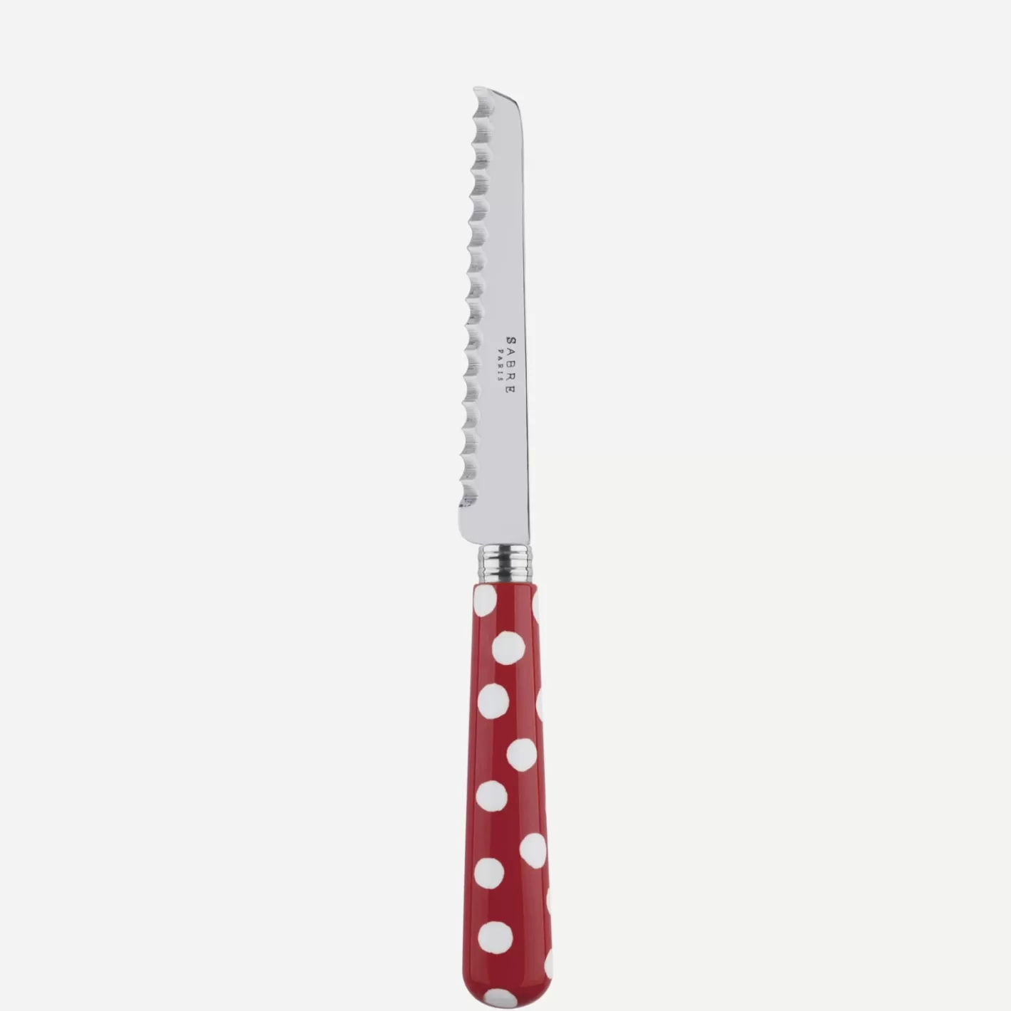 Sabre Paris Tomato Knife>White Dots, Red