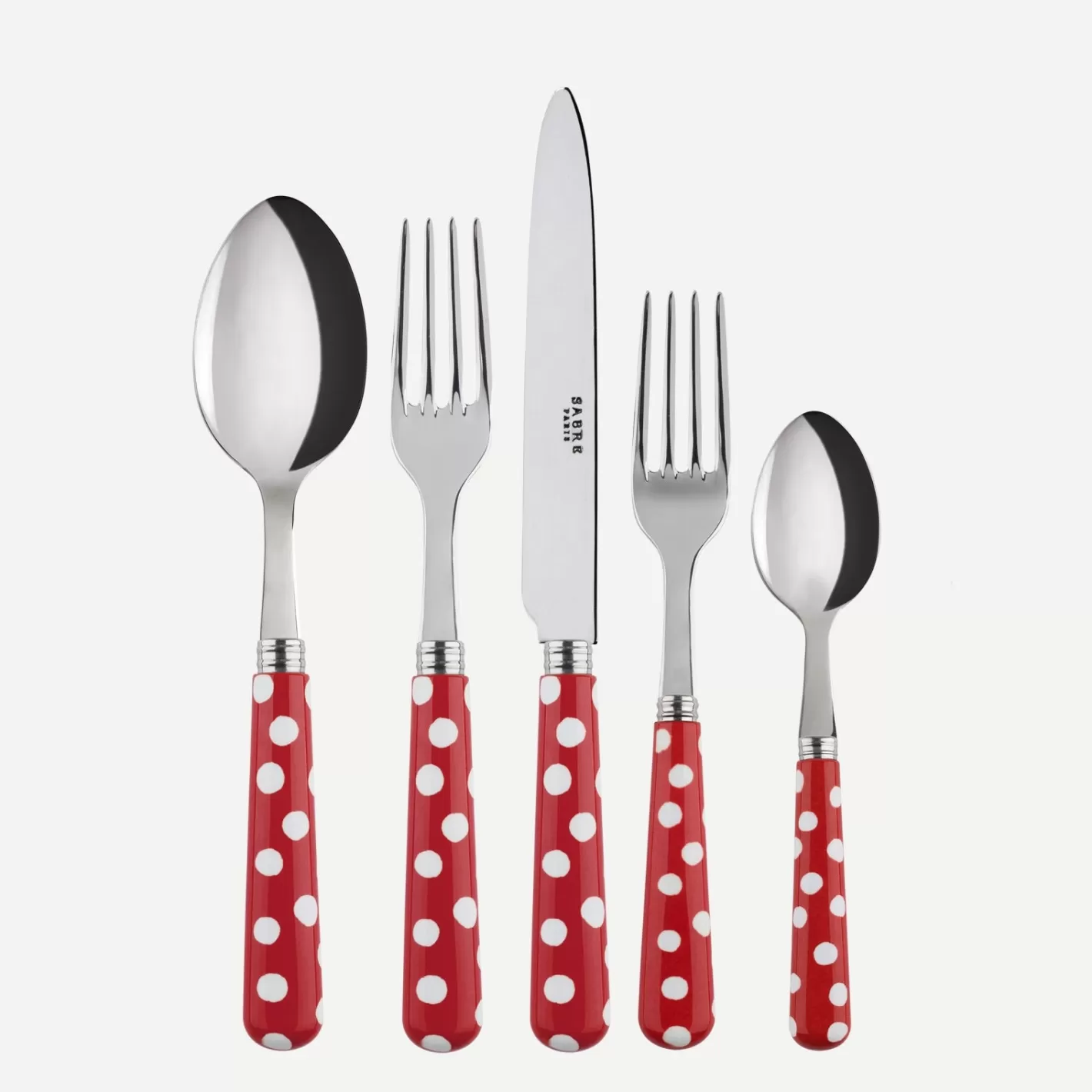 Sabre Paris Set Of 5 Pieces>White Dots, Red