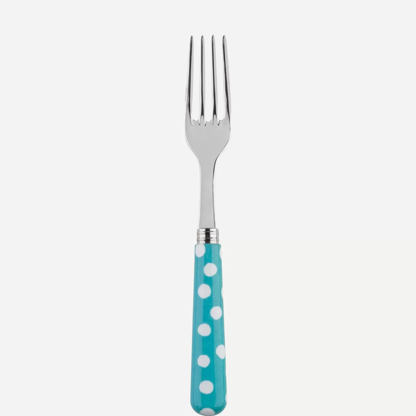 Sabre Paris Dinner Fork>White Dots, Turquoise