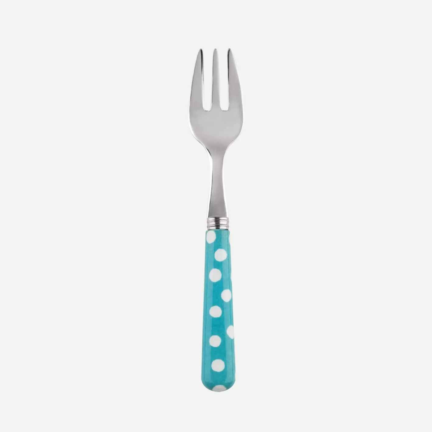 Sabre Paris Oyster Fork>White Dots, Turquoise