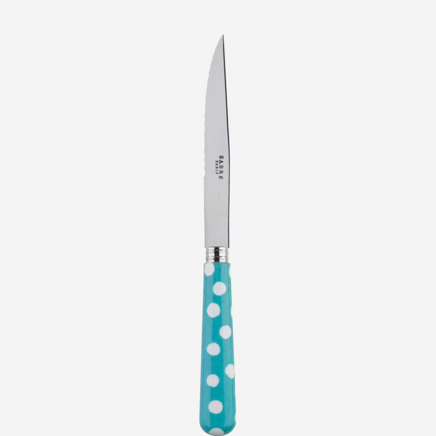 Sabre Paris Steak Knife>White Dots, Turquoise