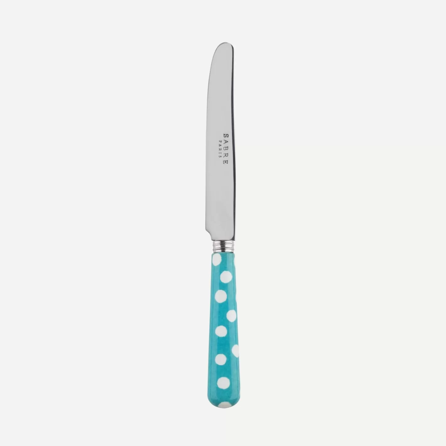 Sabre Paris Breakfast Knife>White Dots, Turquoise