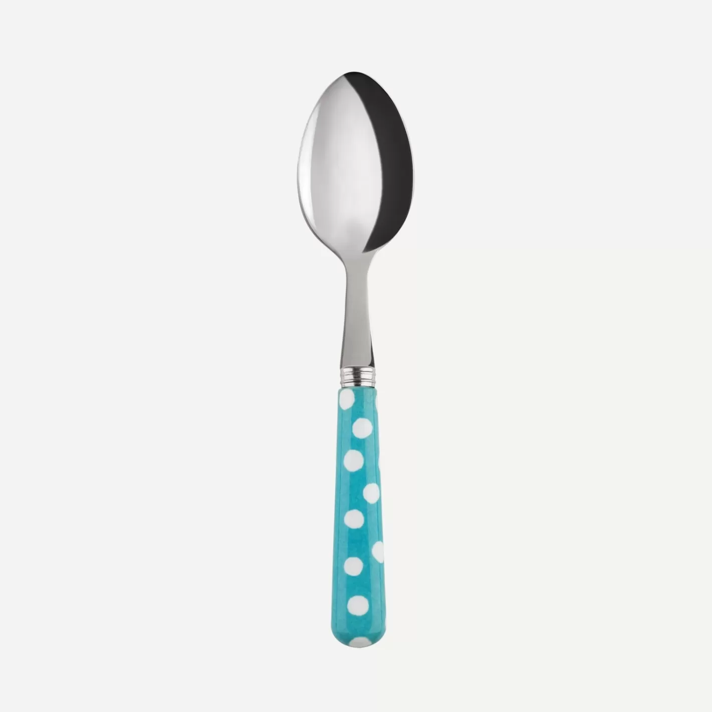 Sabre Paris Teaspoon>White Dots, Turquoise