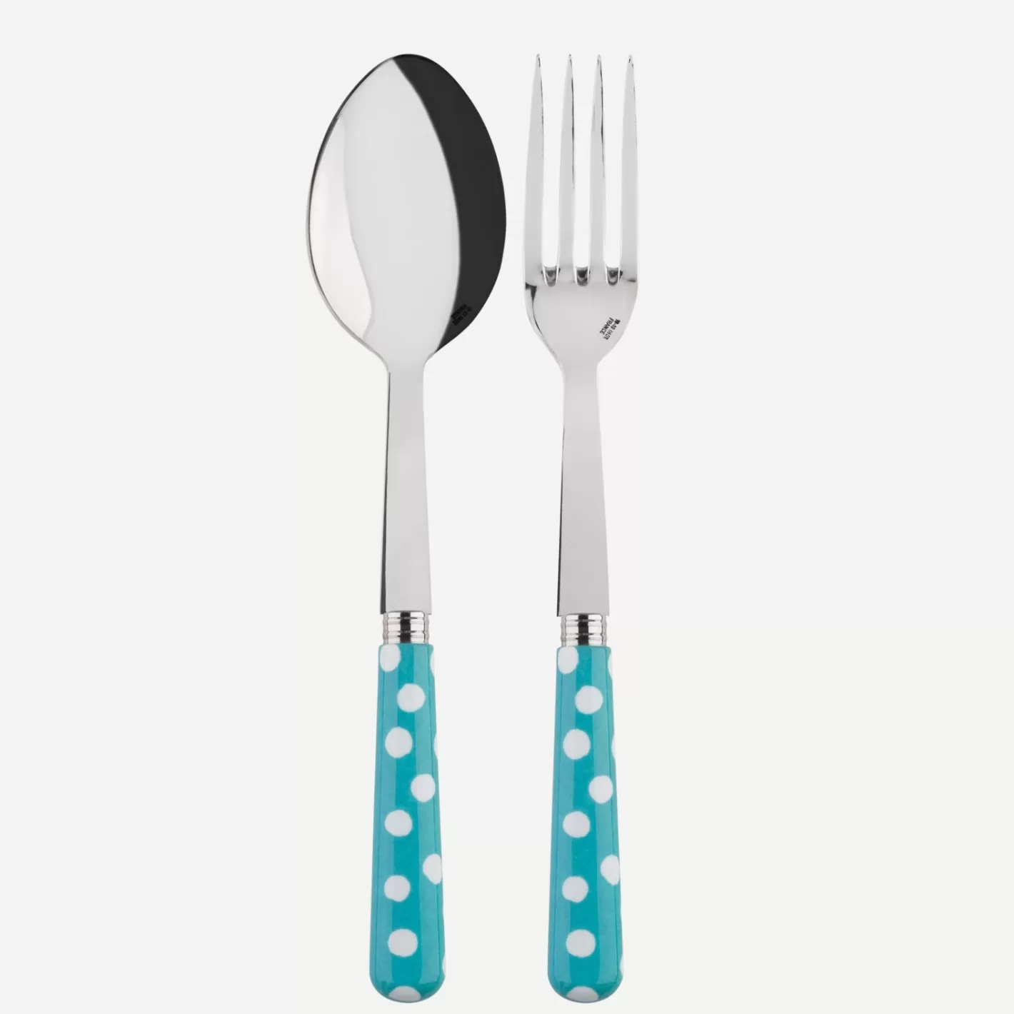 Sabre Paris Serving Set>White Dots, Turquoise