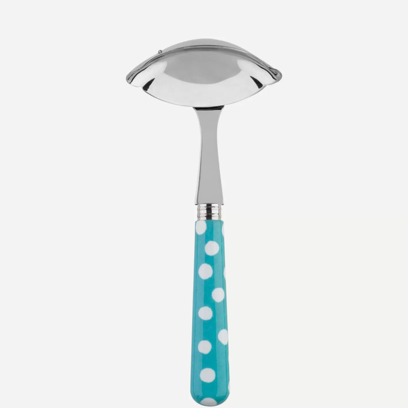 Sabre Paris Gravy Ladle>White Dots, Turquoise