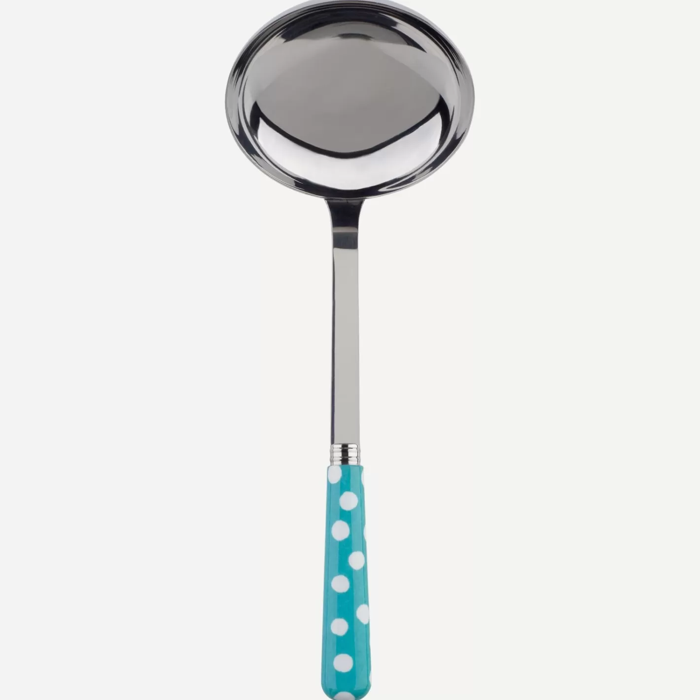 Sabre Paris Ladle>White Dots, Turquoise