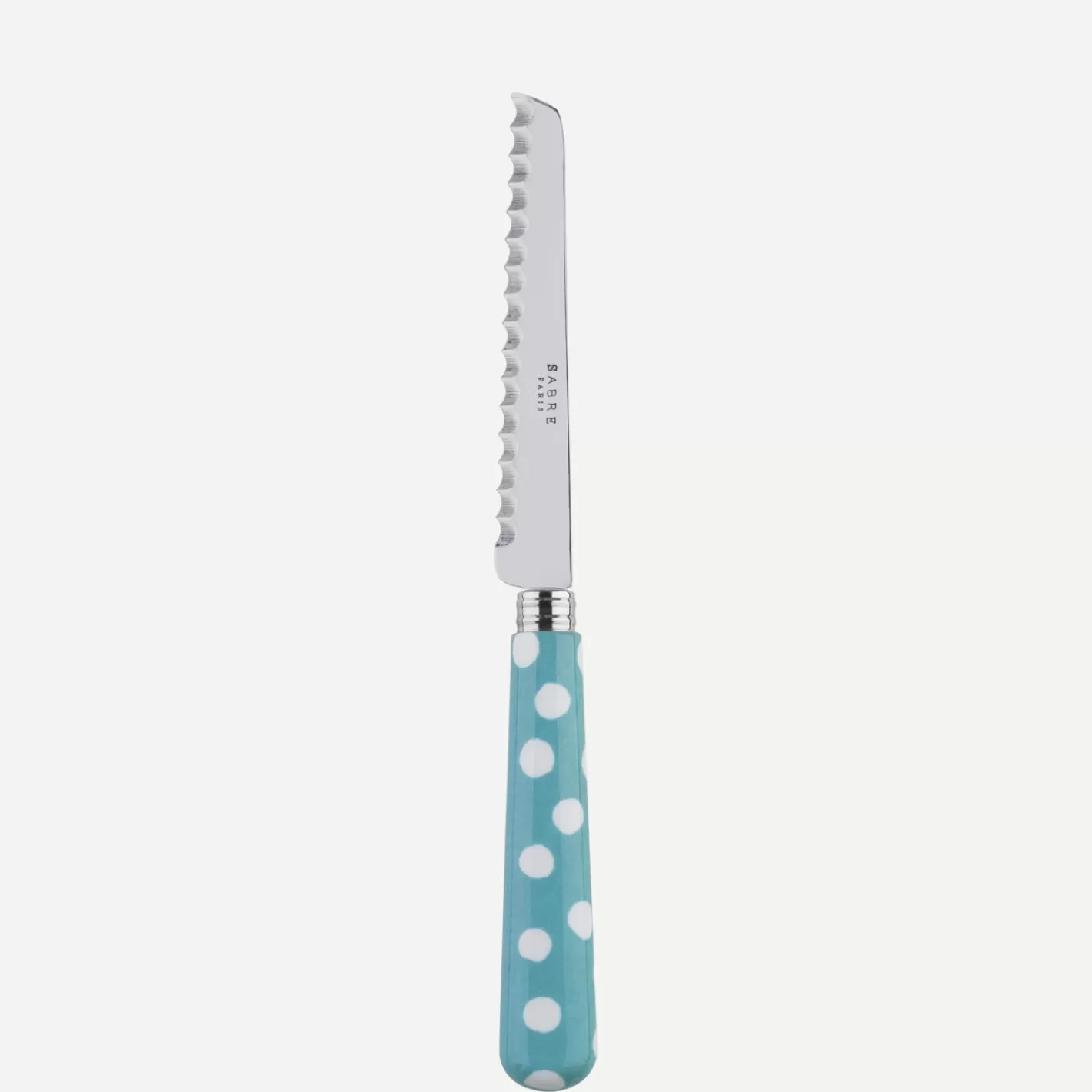 Sabre Paris Tomato Knife>White Dots, Turquoise