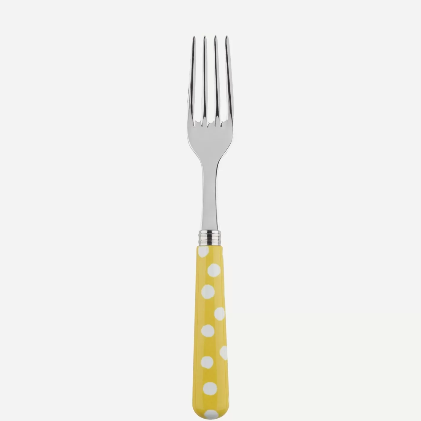 Sabre Paris Dinner Fork>White Dots, Yellow