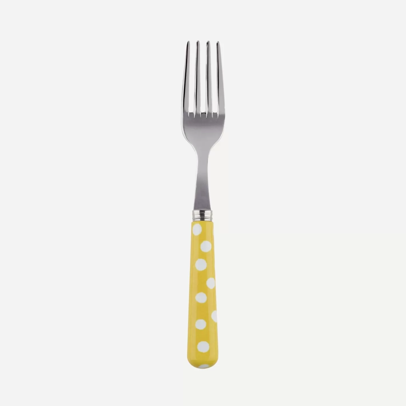 Sabre Paris Small Fork>White Dots, Yellow