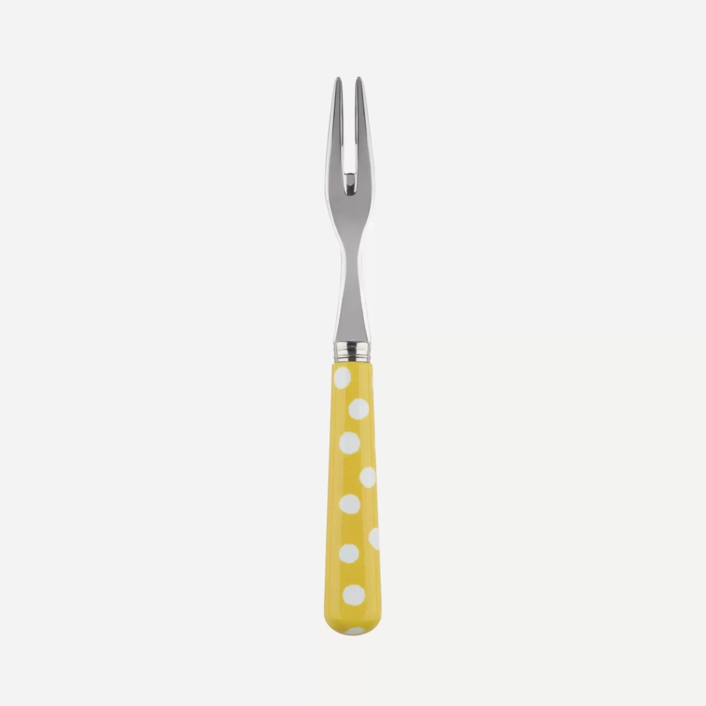 Sabre Paris Cocktail Fork>White Dots, Yellow