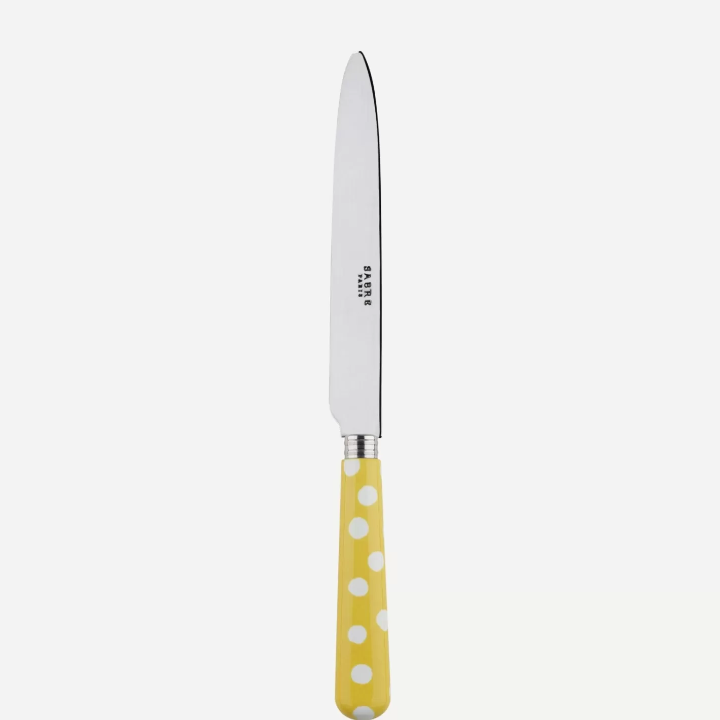 Sabre Paris Dinner Knife>White Dots, Yellow