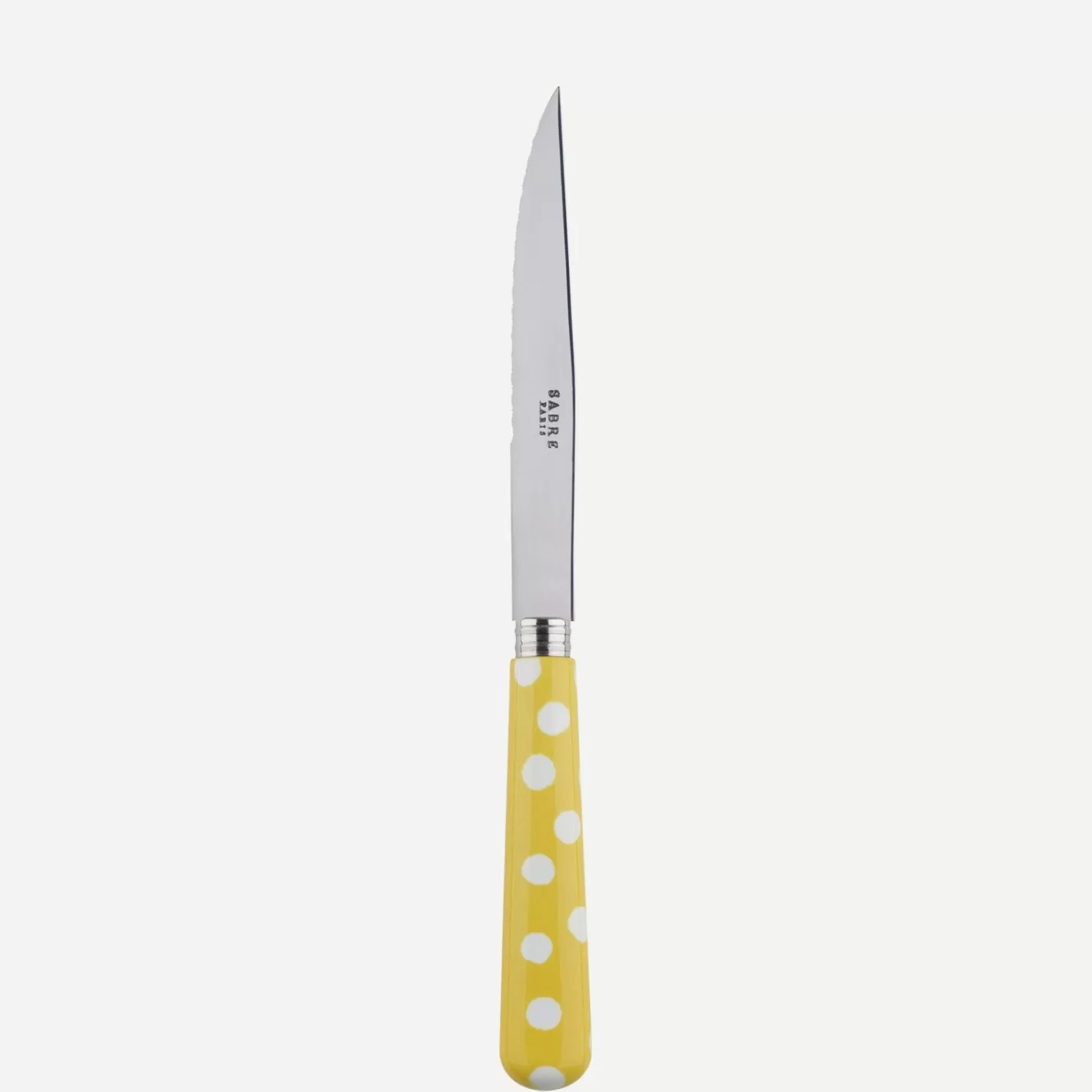 Sabre Paris Steak Knife>White Dots, Yellow