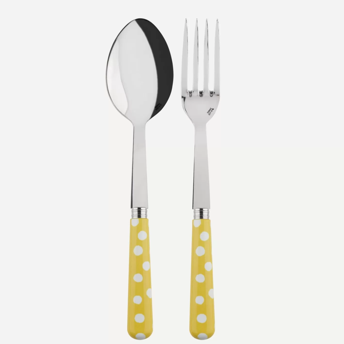 Sabre Paris Serving Set>White Dots, Yellow