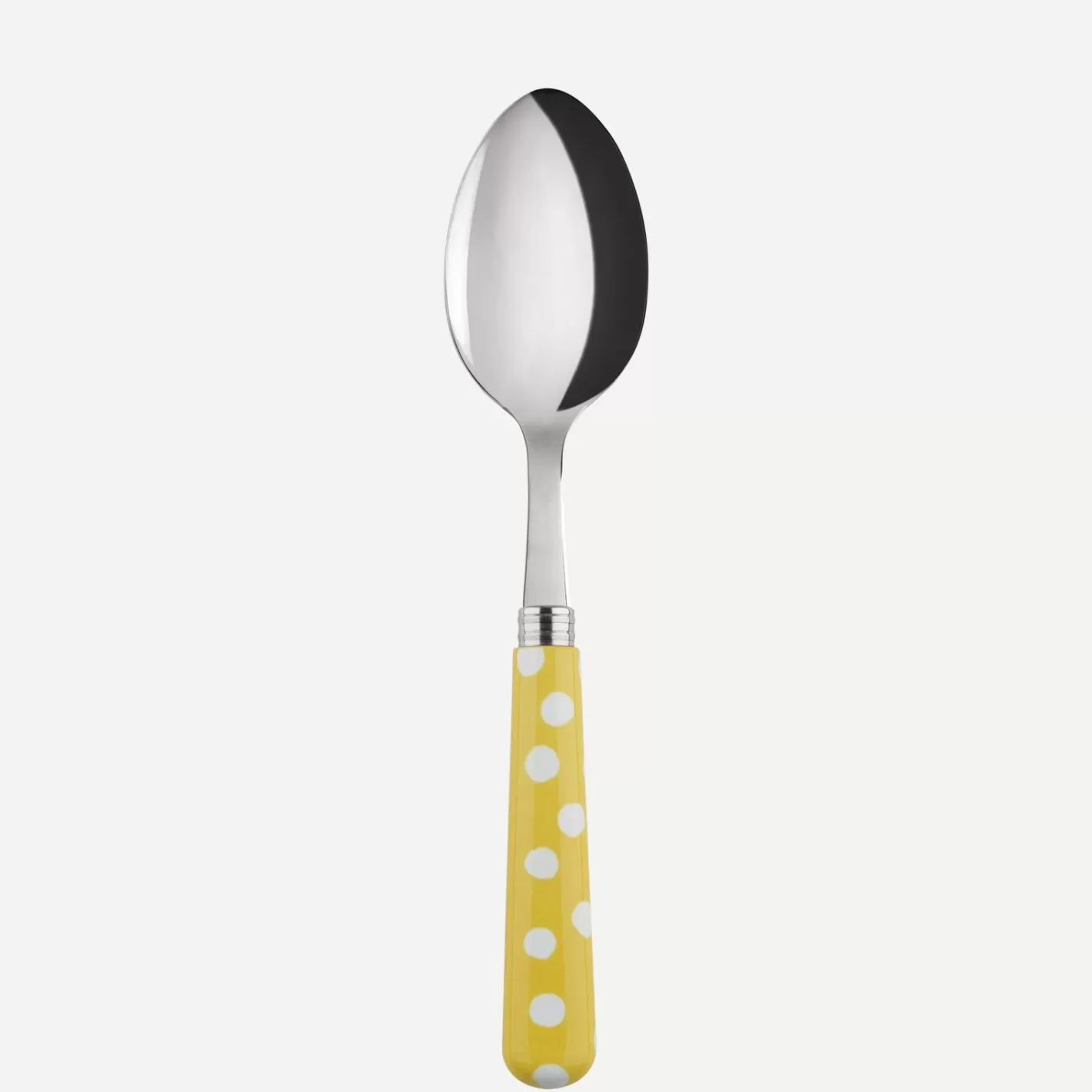 Sabre Paris Soup Spoon>White Dots, Yellow