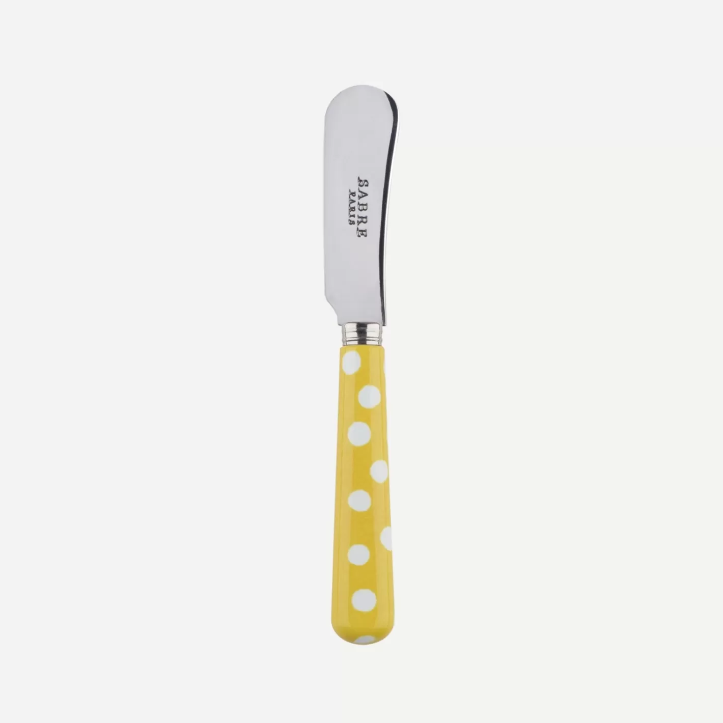 Sabre Paris Butter Spreader>White Dots, Yellow