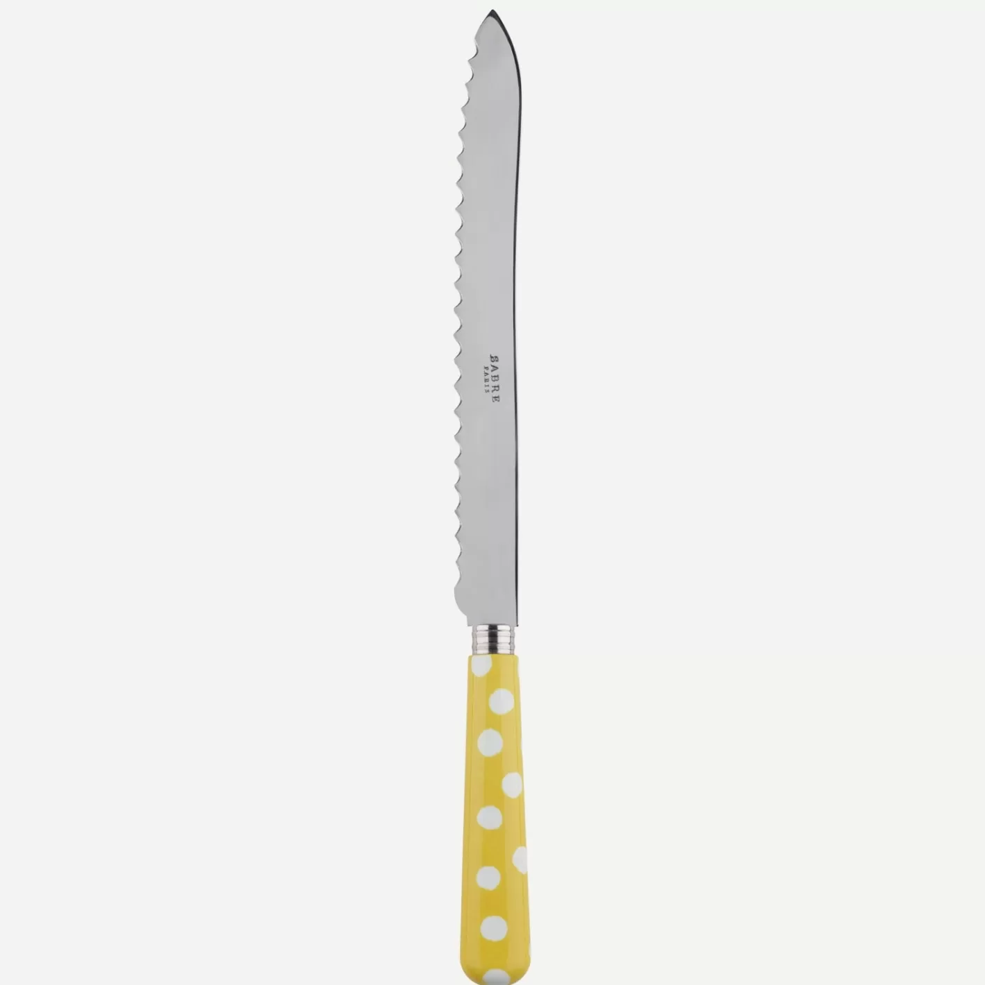 Sabre Paris Bread Knife>White Dots, Yellow