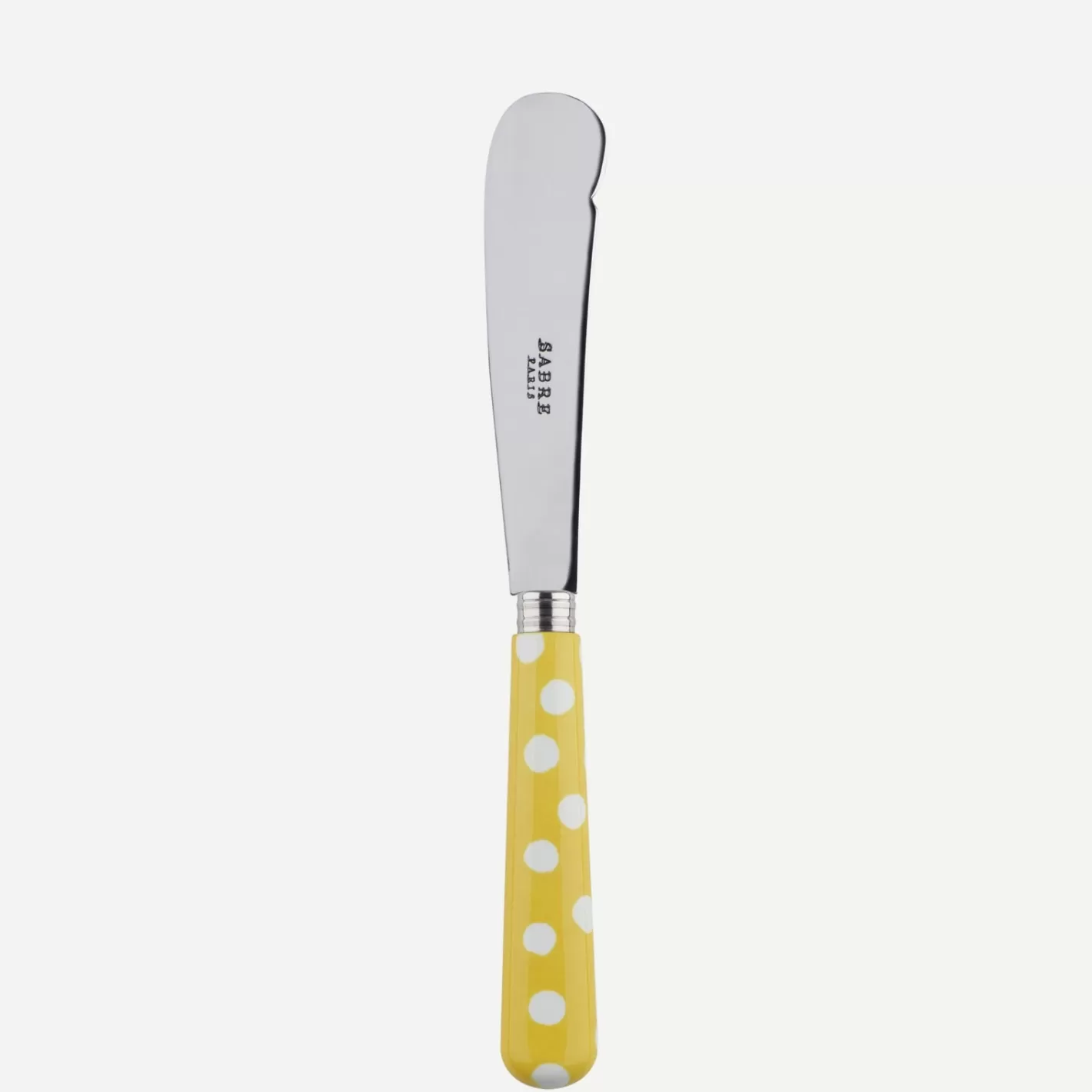 Sabre Paris Butter Knife>White Dots, Yellow