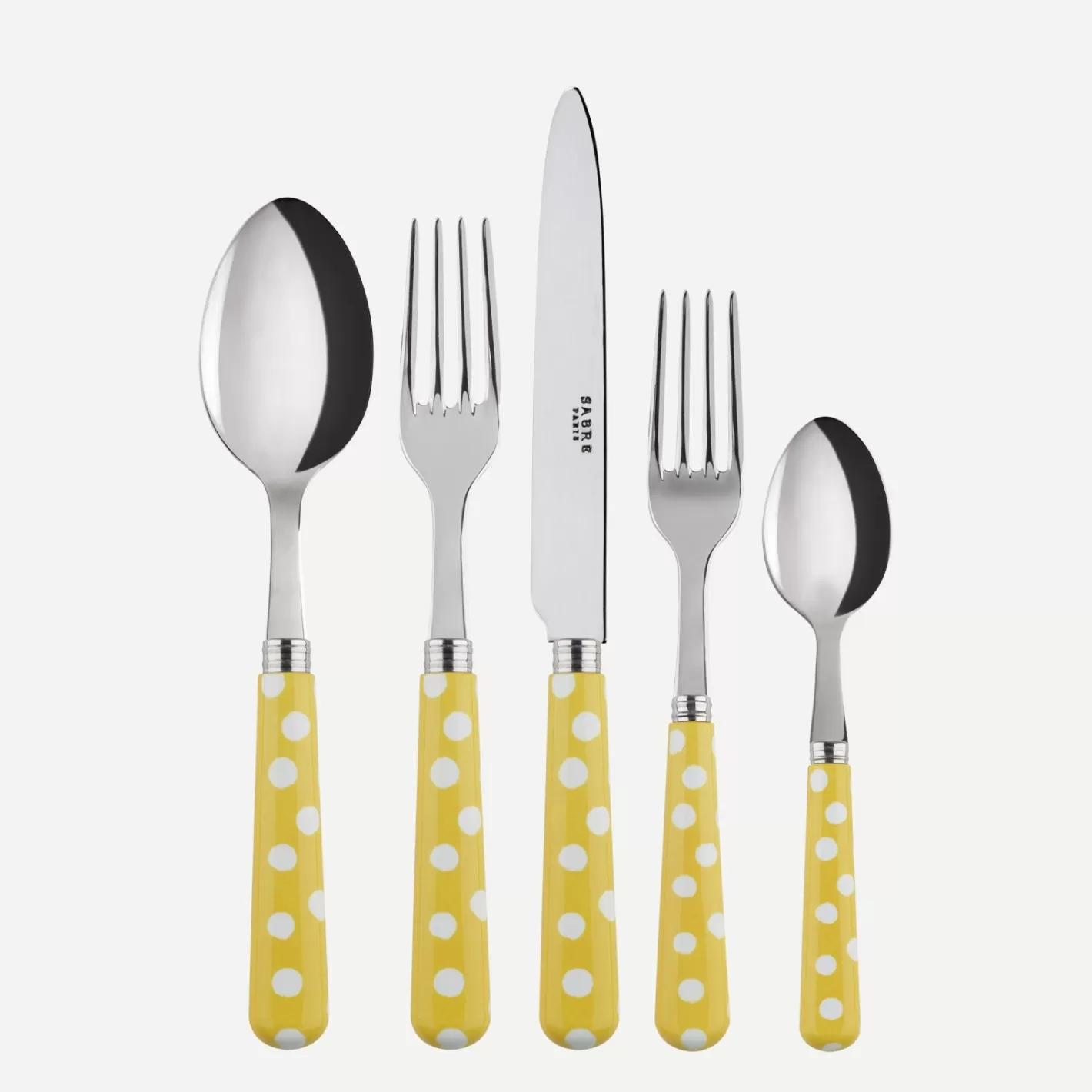 Sabre Paris Set Of 5 Pieces>White Dots, Yellow