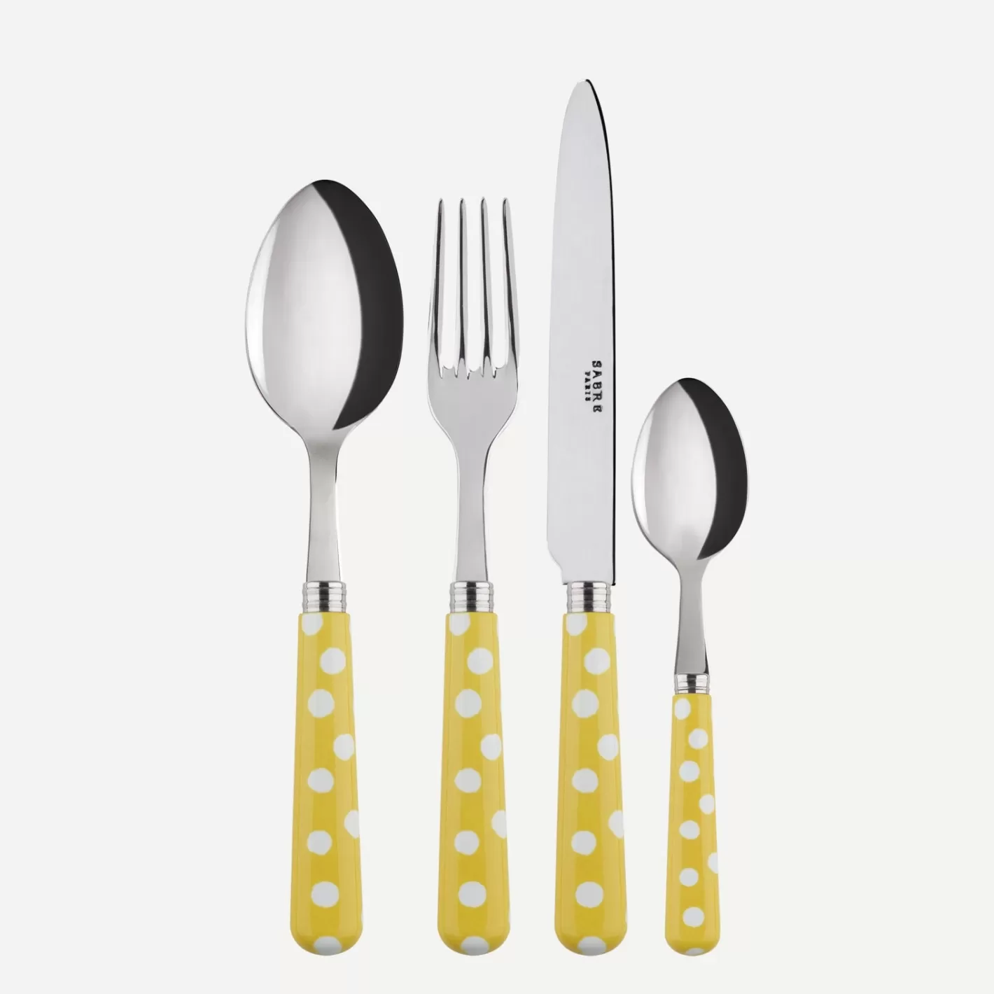 Sabre Paris 24 Pieces Set>White Dots, Yellow