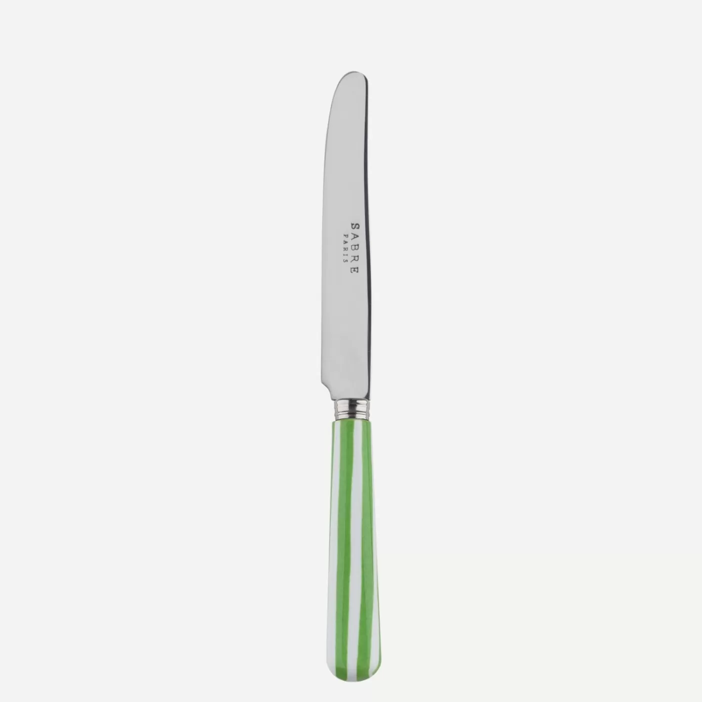 Sabre Paris Breakfast Knife>White Stripe, Garden green