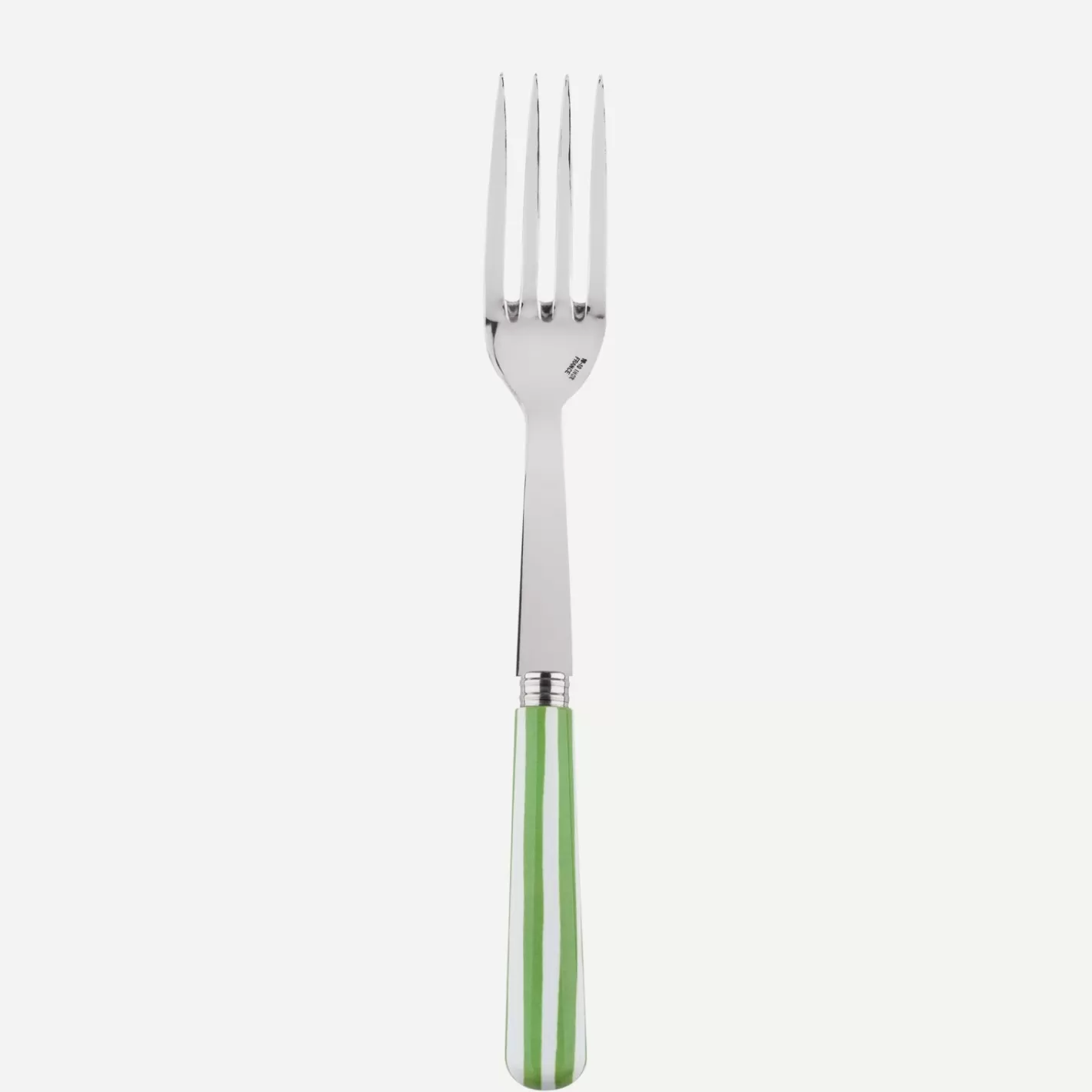 Sabre Paris Serving Fork>White Stripe, Garden green