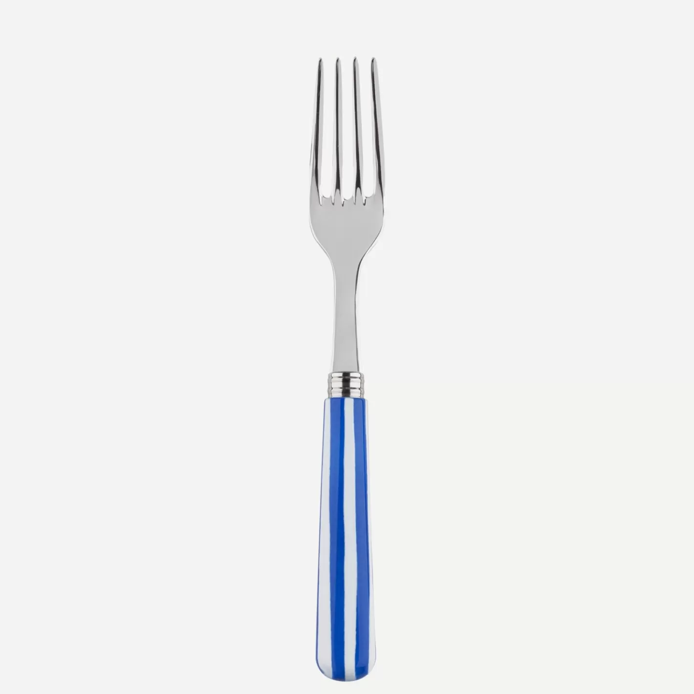 Sabre Paris Dinner Fork>White Stripe, Lapis blue