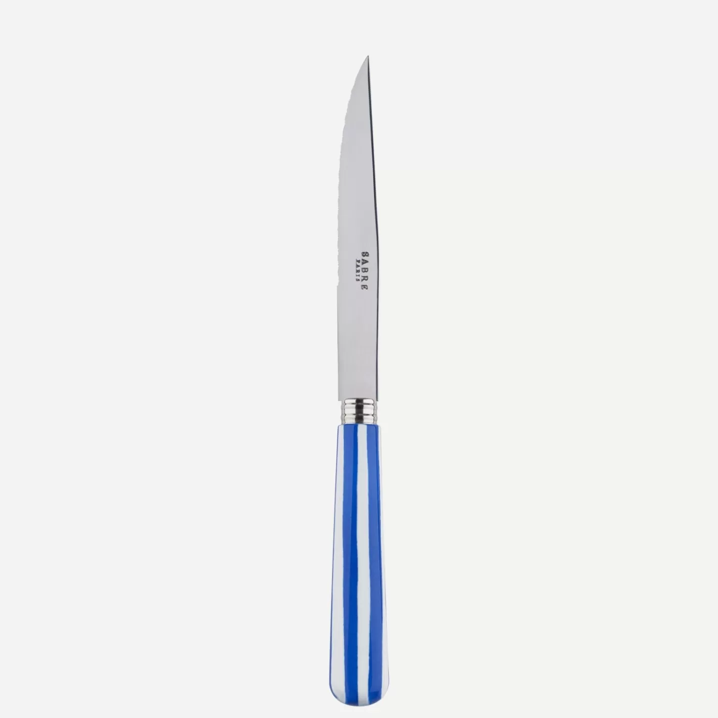 Sabre Paris Steak Knife>White Stripe, Lapis blue