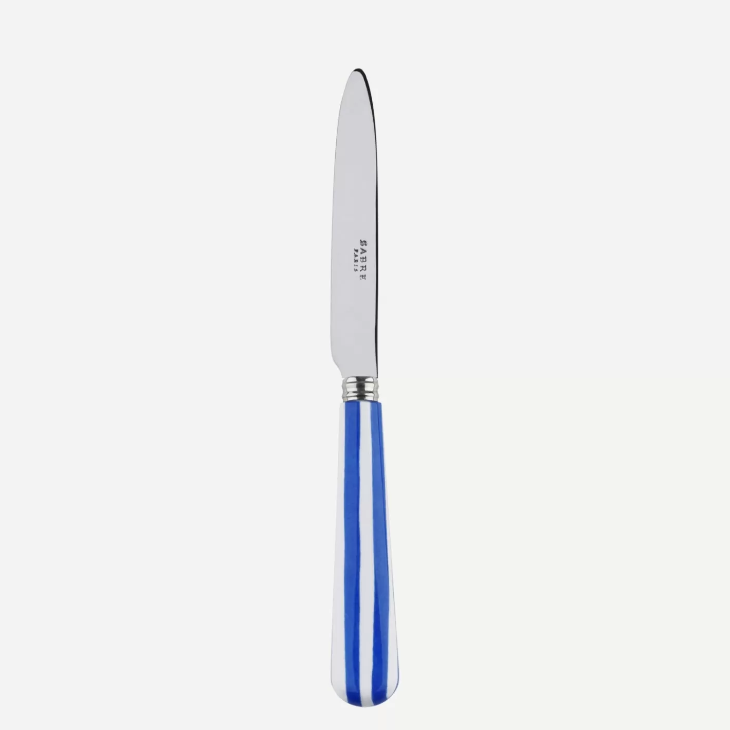 Sabre Paris Dessert Knife>White Stripe, Lapis blue