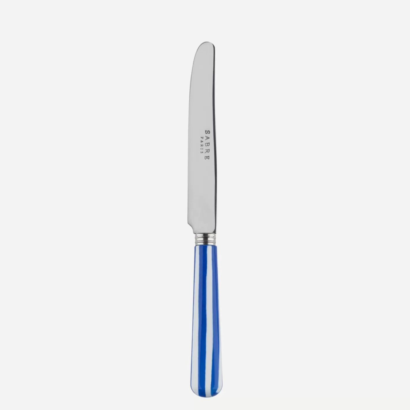 Sabre Paris Breakfast Knife>White Stripe, Lapis blue