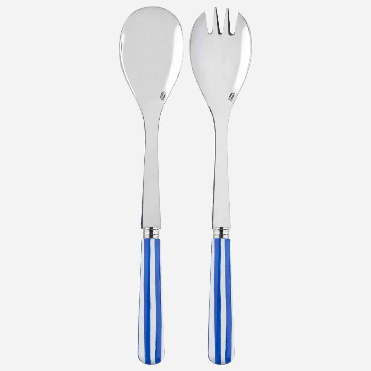 Sabre Paris Salad Set>White Stripe, Lapis blue