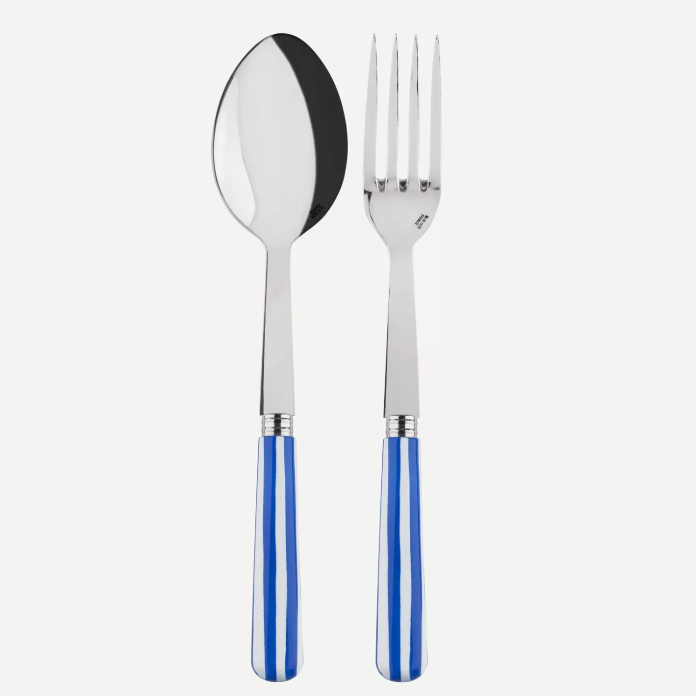 Sabre Paris Serving Set>White Stripe, Lapis blue