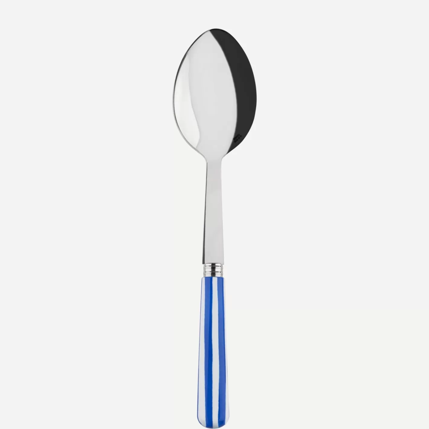 Sabre Paris Serving Spoon>White Stripe, Lapis blue