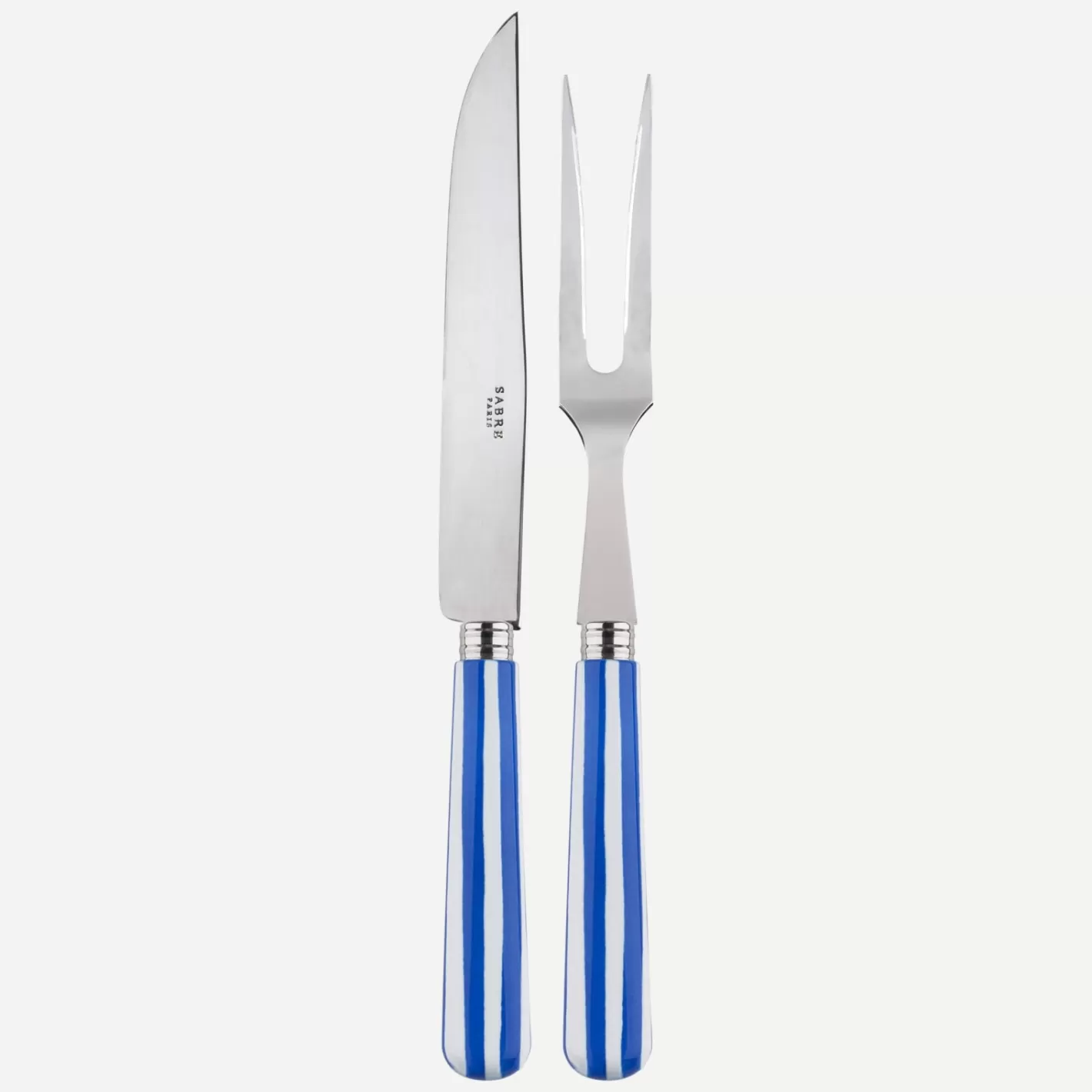 Sabre Paris Carving Set>White Stripe, Lapis blue