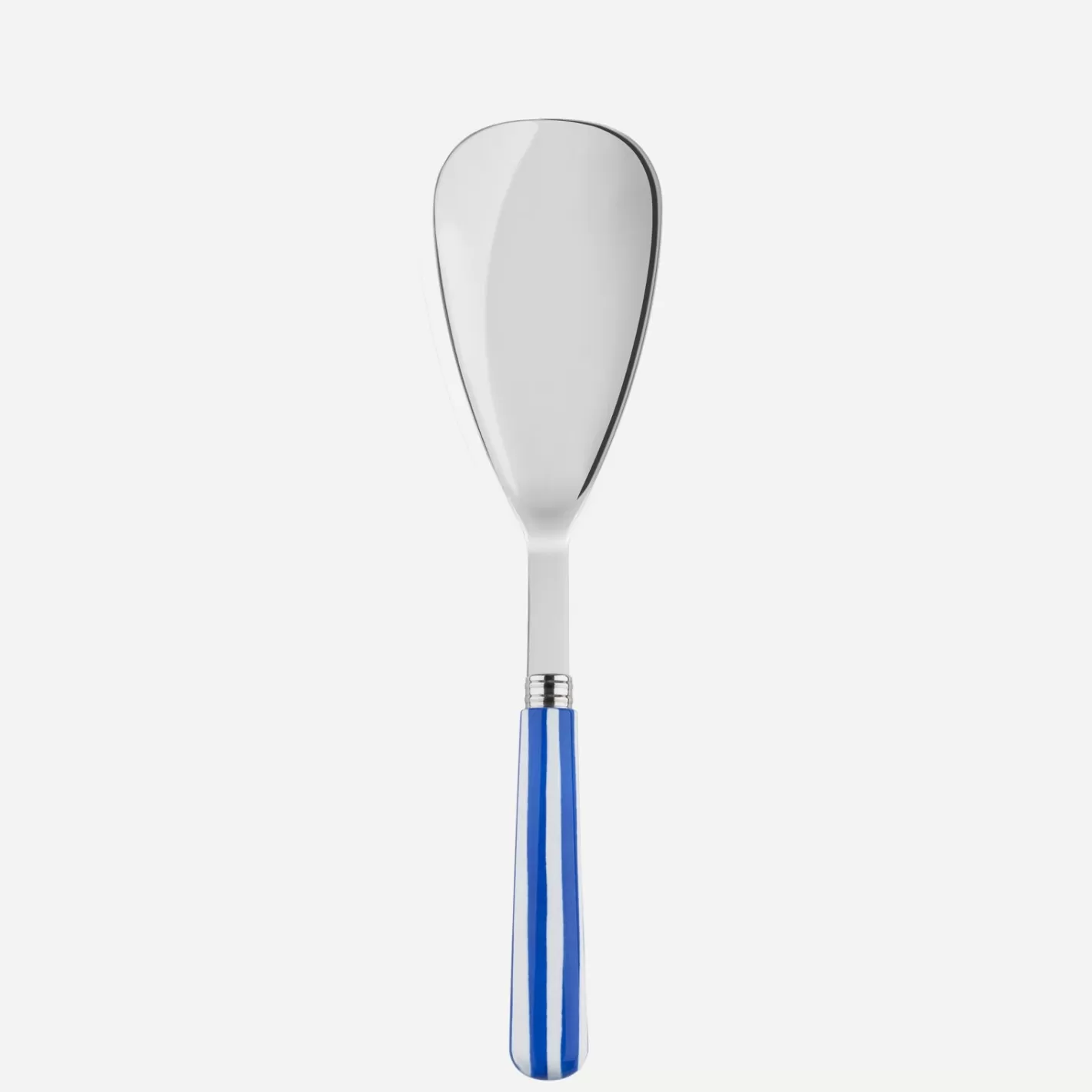 Sabre Paris Rice Spoon>White Stripe, Lapis blue