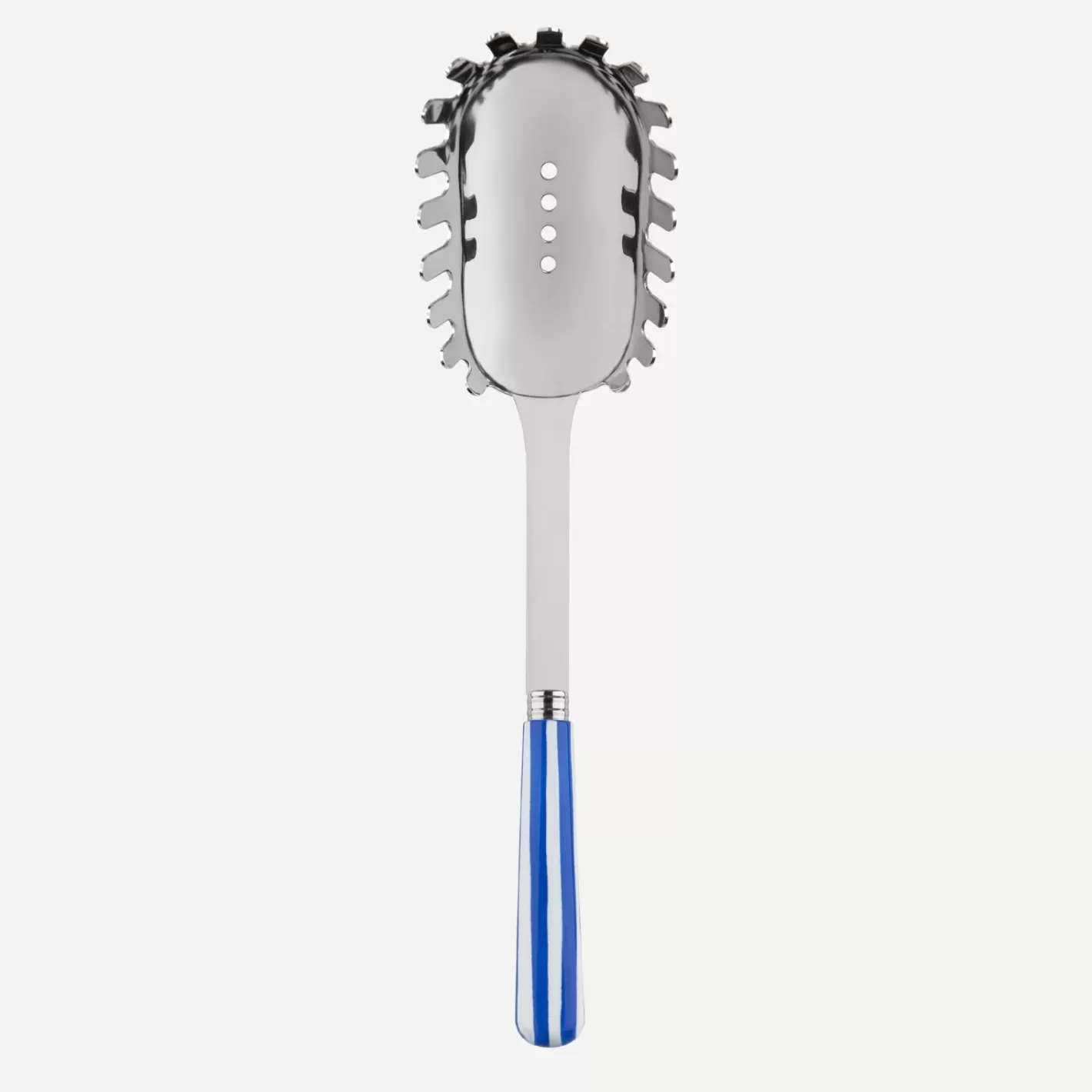 Sabre Paris Spaghetti Spoon>White Stripe, Lapis blue