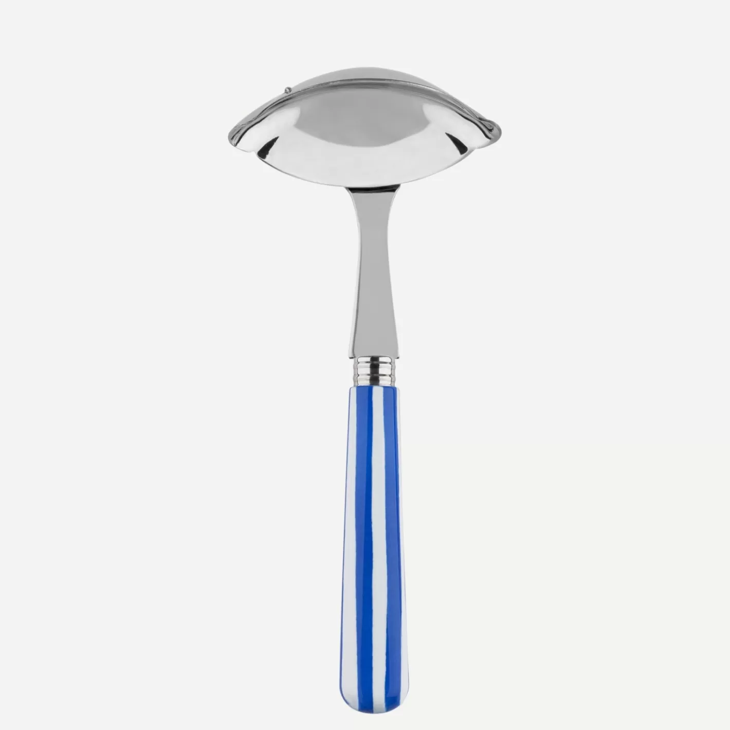 Sabre Paris Gravy Ladle>White Stripe, Lapis blue