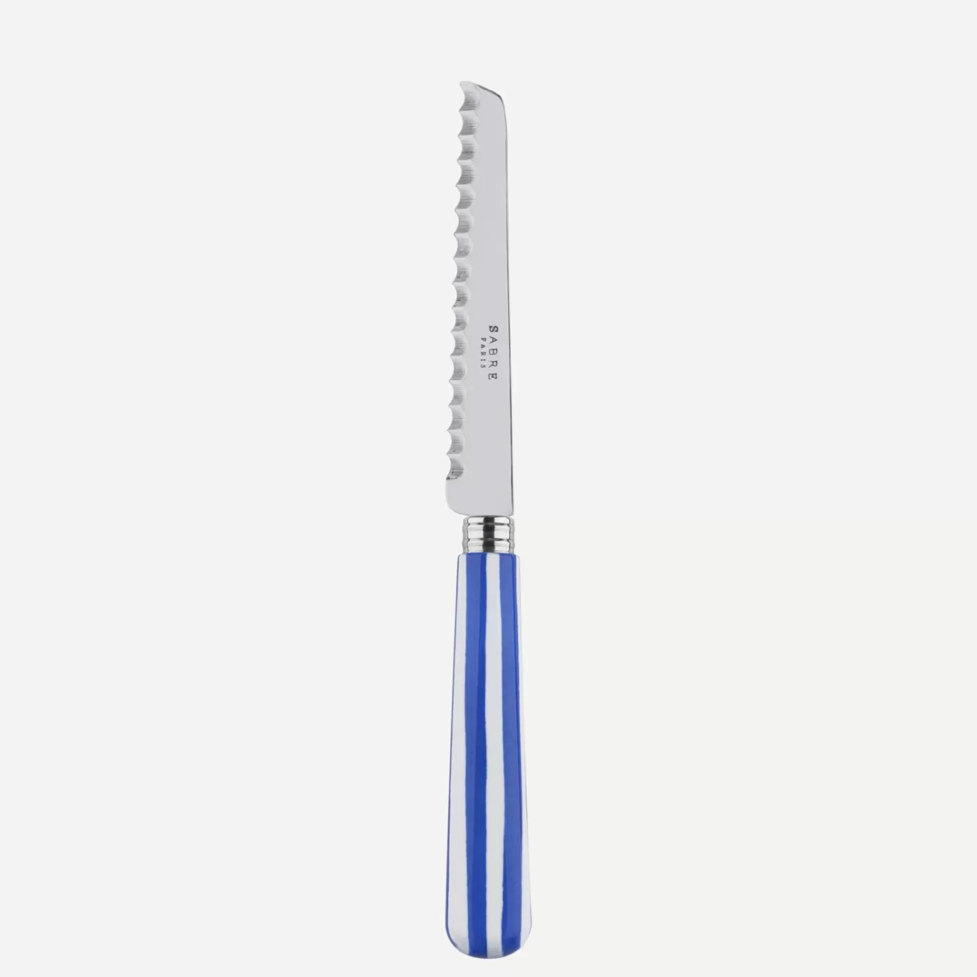 Sabre Paris Tomato Knife>White Stripe, Lapis blue