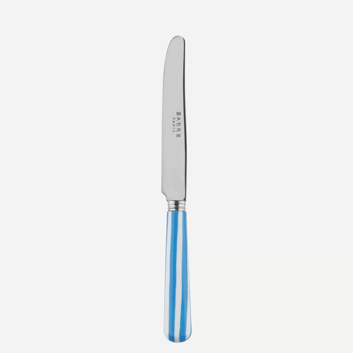 Sabre Paris Breakfast Knife>White Stripe, Light blue