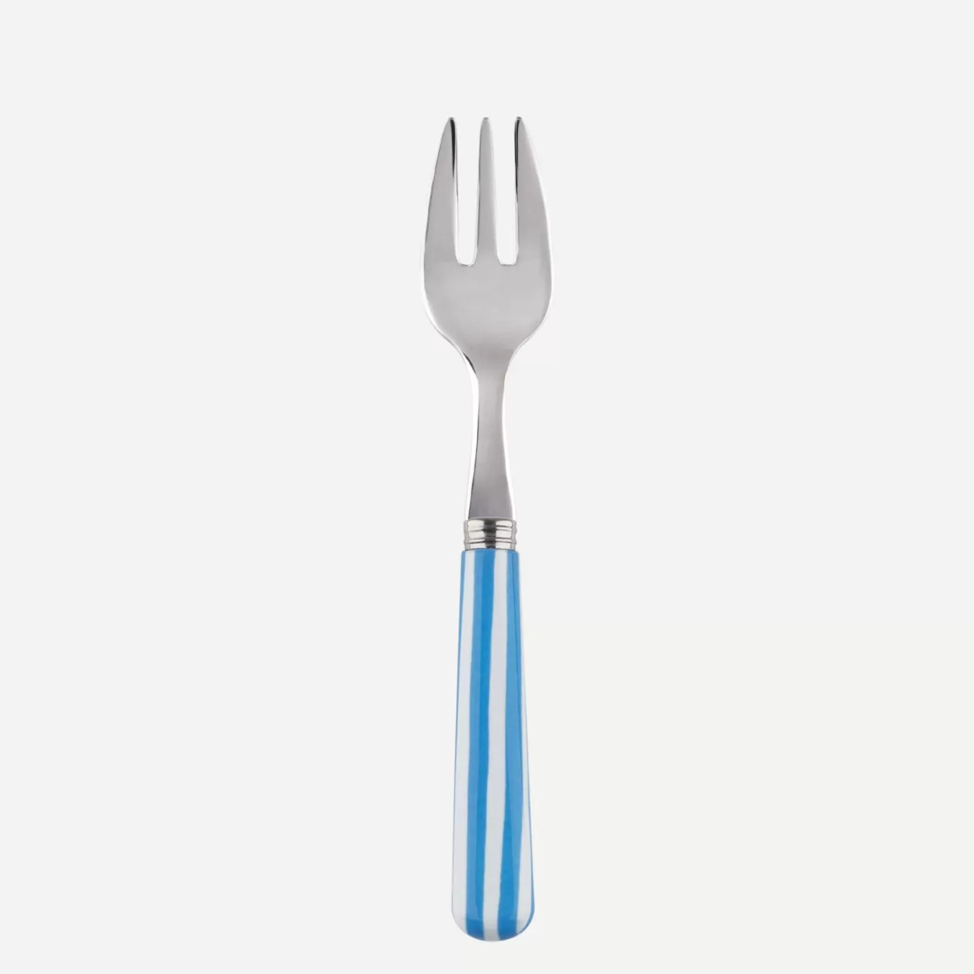 Sabre Paris Oyster Fork>White Stripe, Light blue