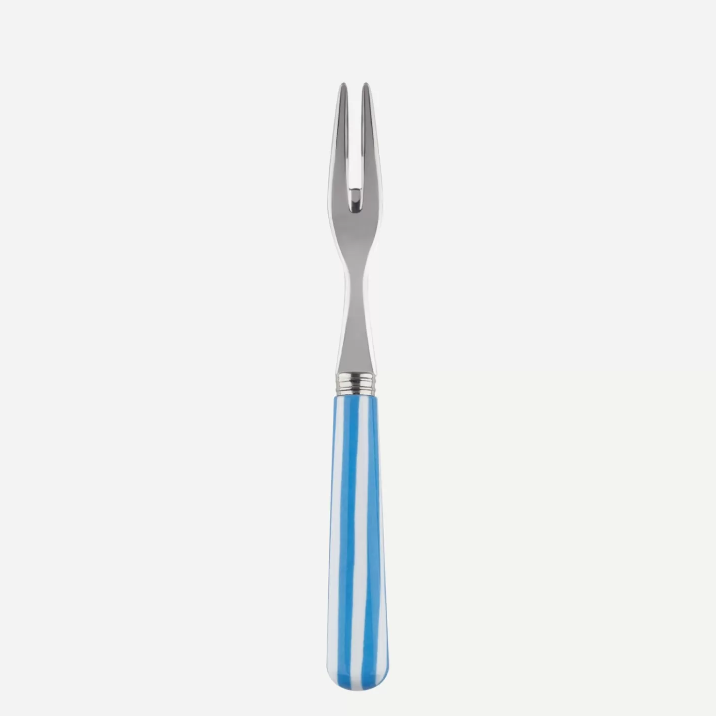 Sabre Paris Cocktail Fork>White Stripe, Light blue