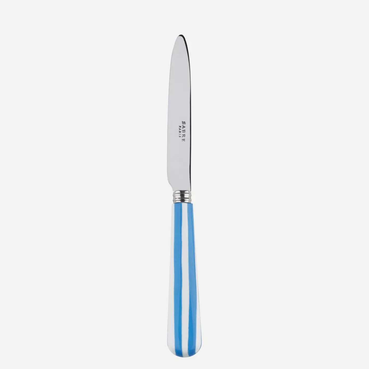 Sabre Paris Dessert Knife>White Stripe, Light blue