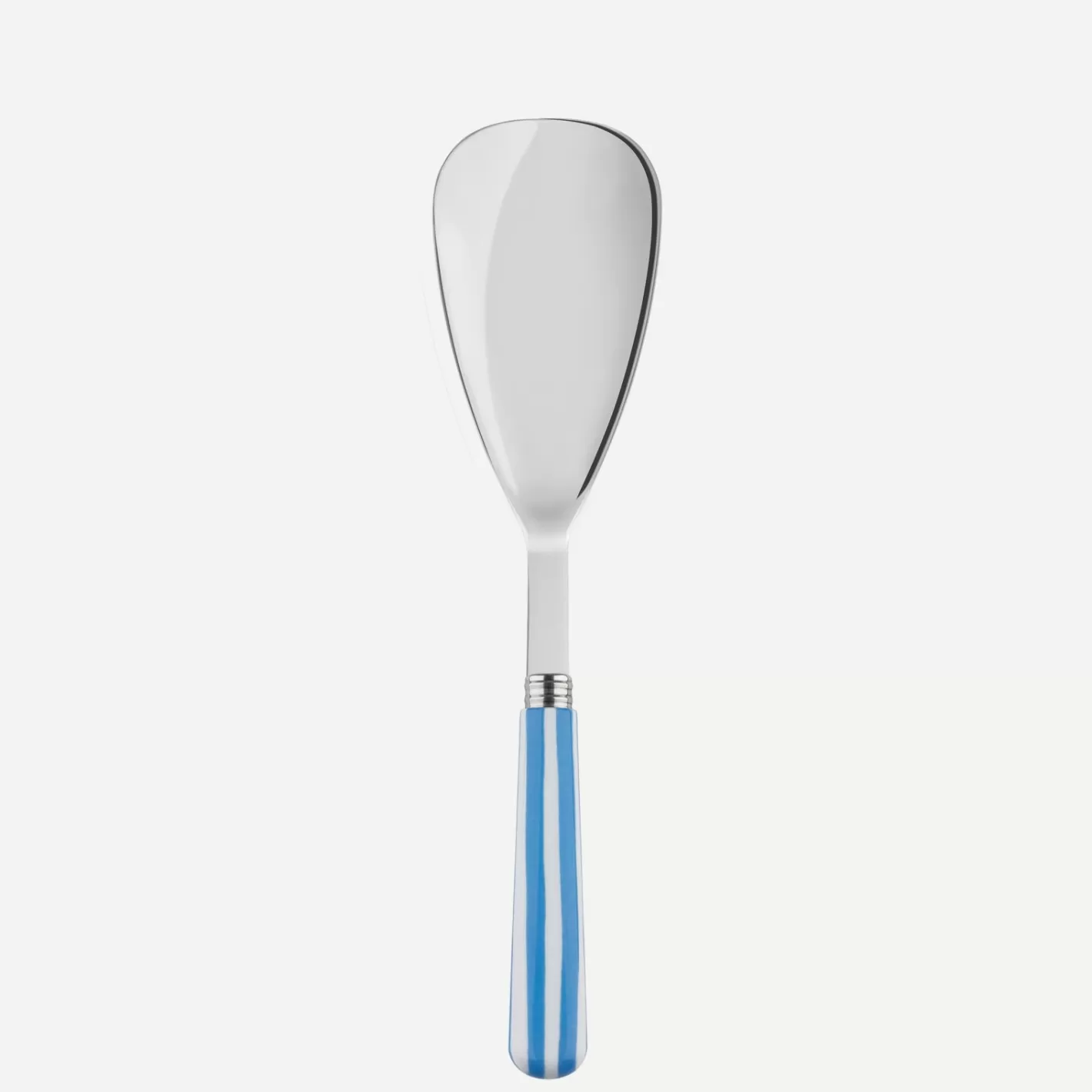 Sabre Paris Rice Spoon>White Stripe, Light blue