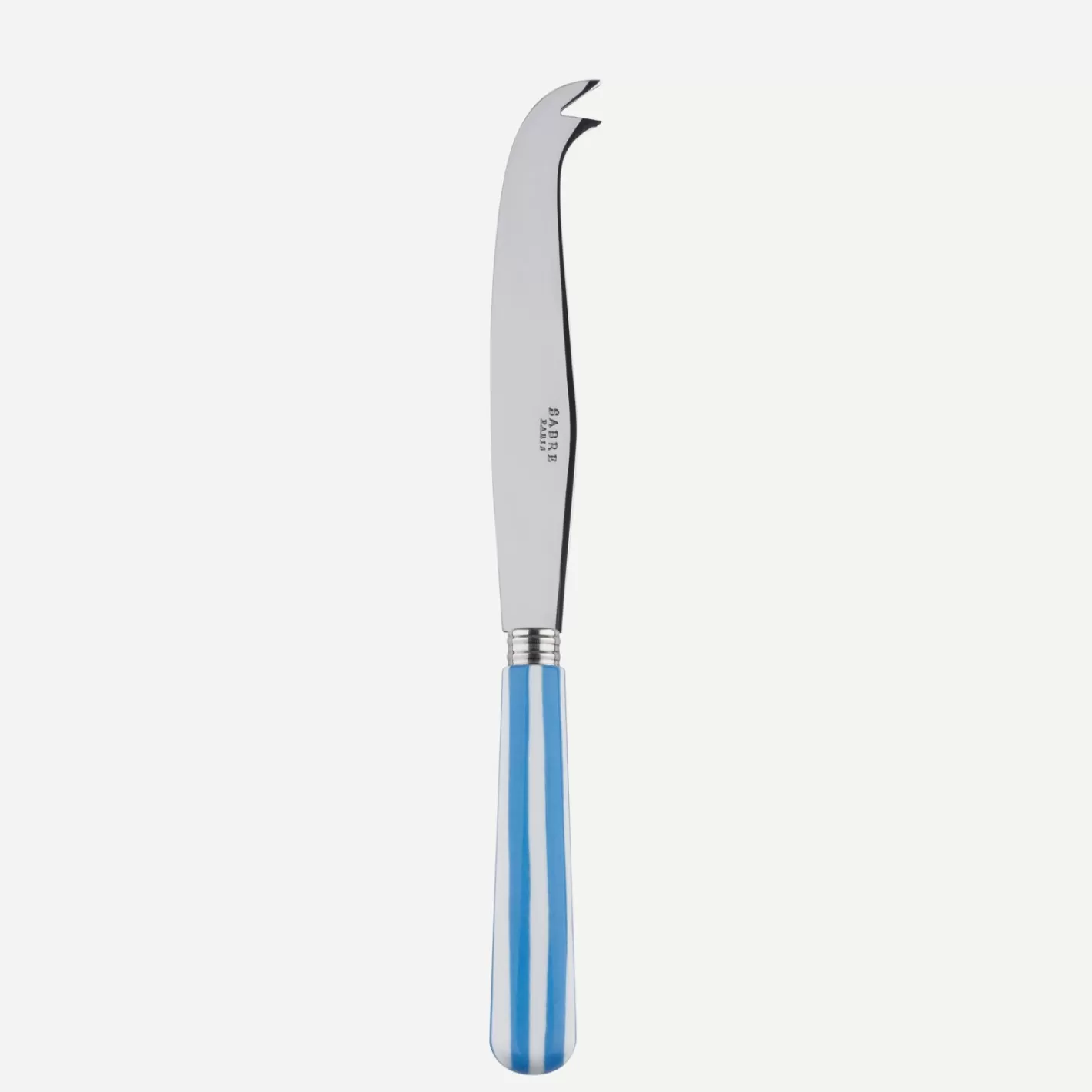 Sabre Paris Cheese Knife>White Stripe, Light blue