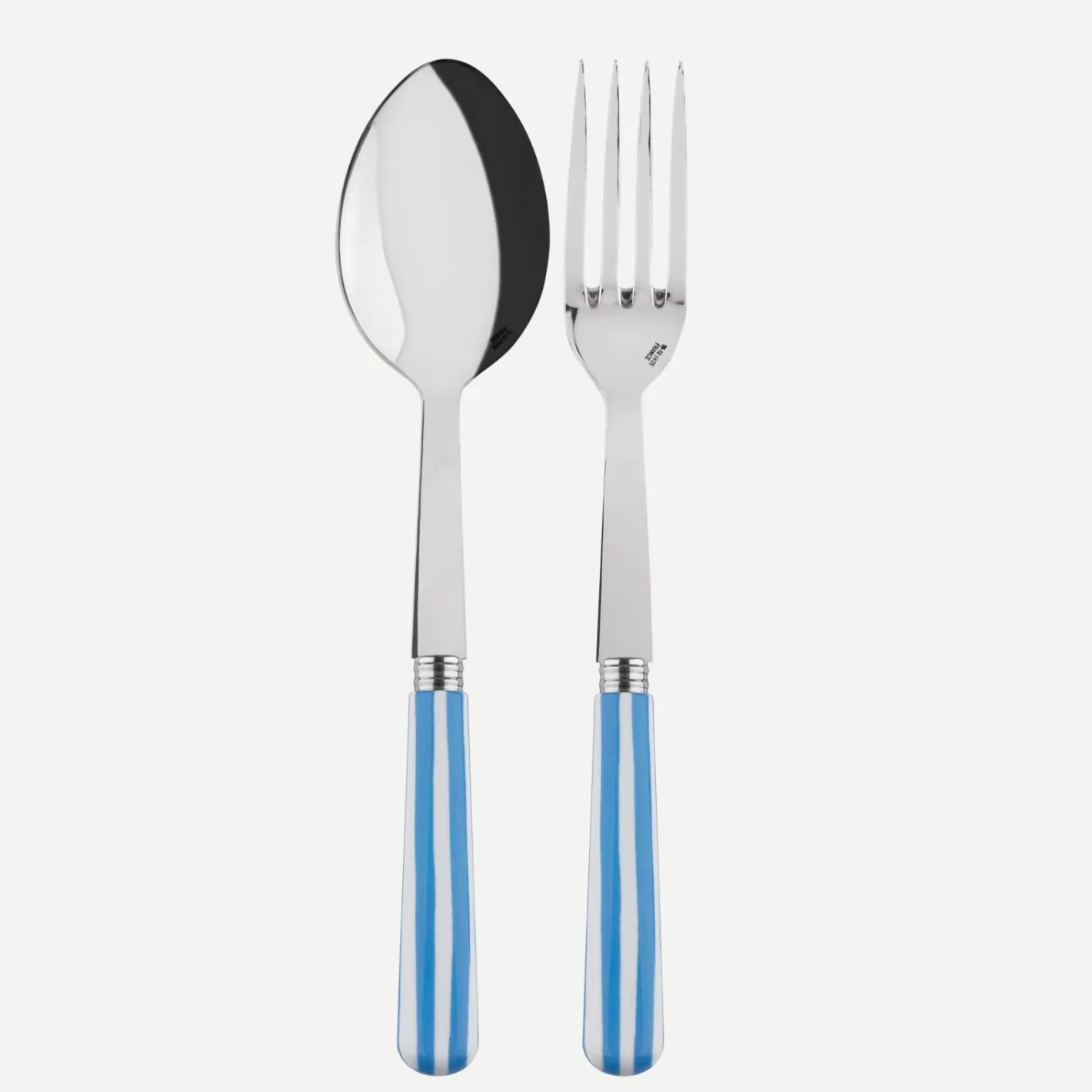 Sabre Paris Serving Set>White Stripe, Light blue