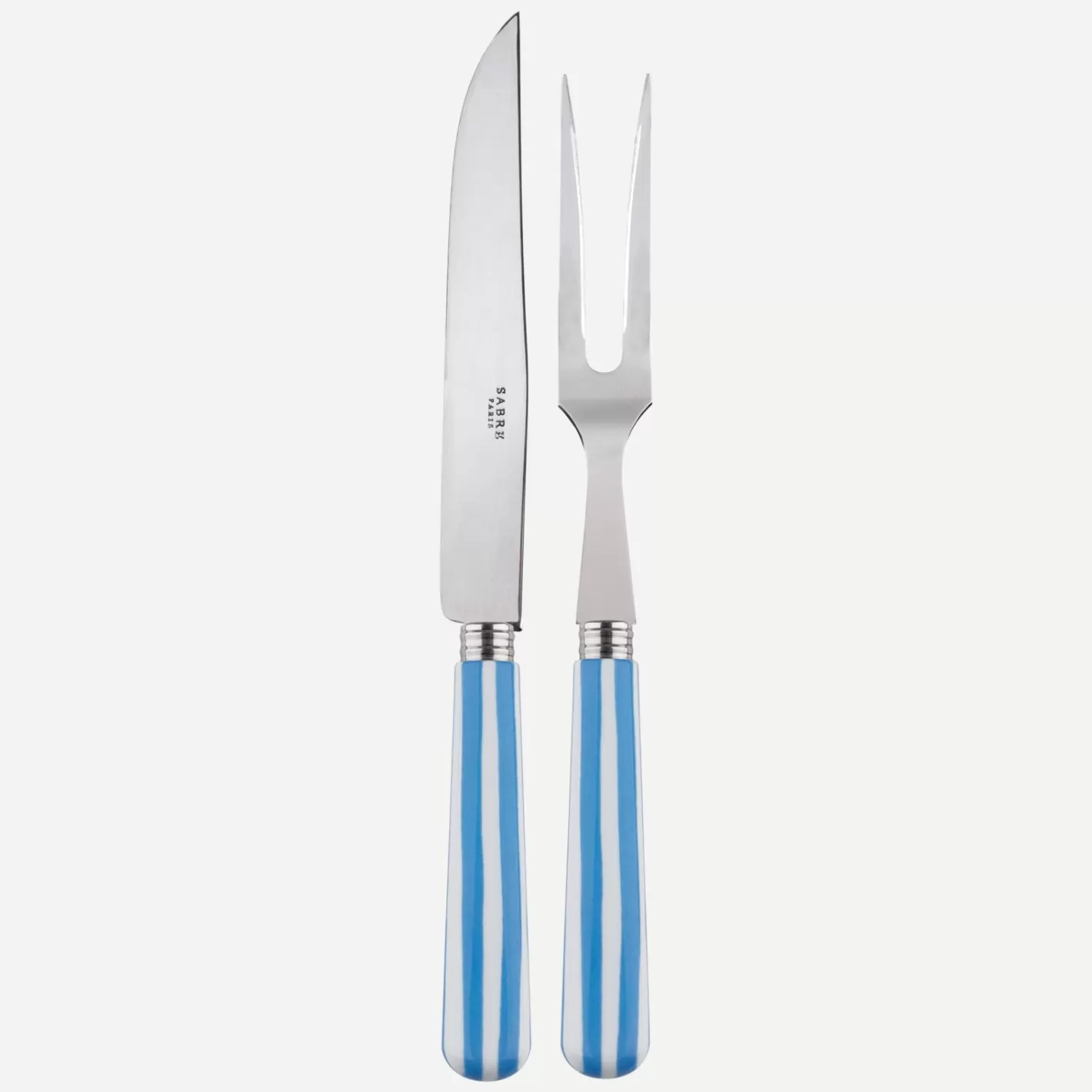 Sabre Paris Carving Set>White Stripe, Light blue