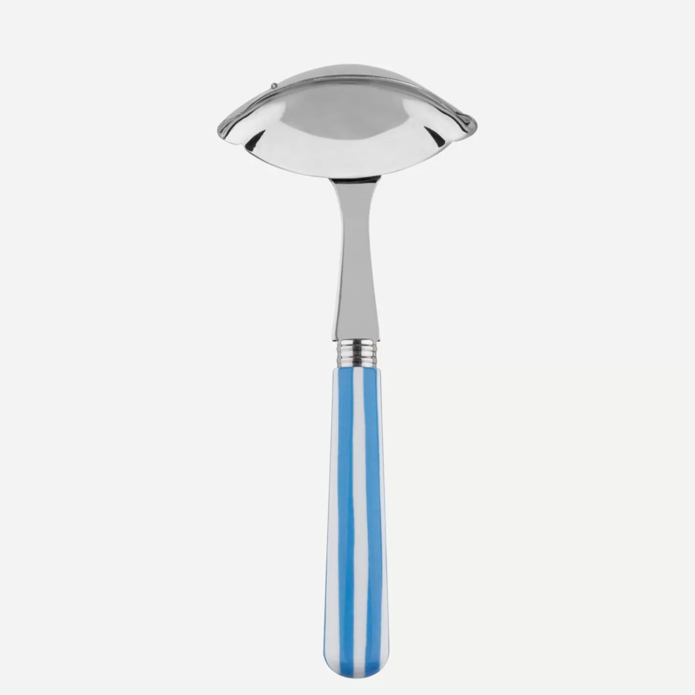 Sabre Paris Gravy Ladle>White Stripe, Light blue