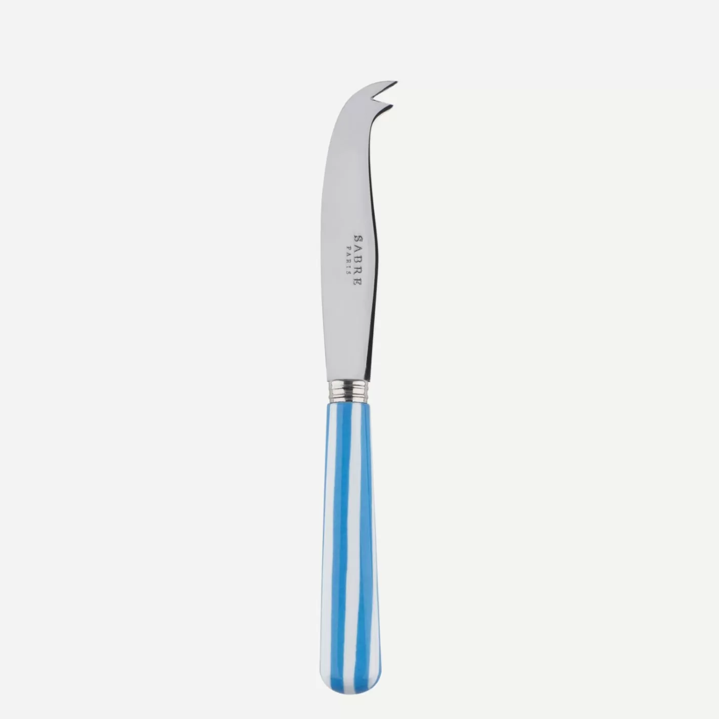 Sabre Paris Cheese Knife>White Stripe, Light blue