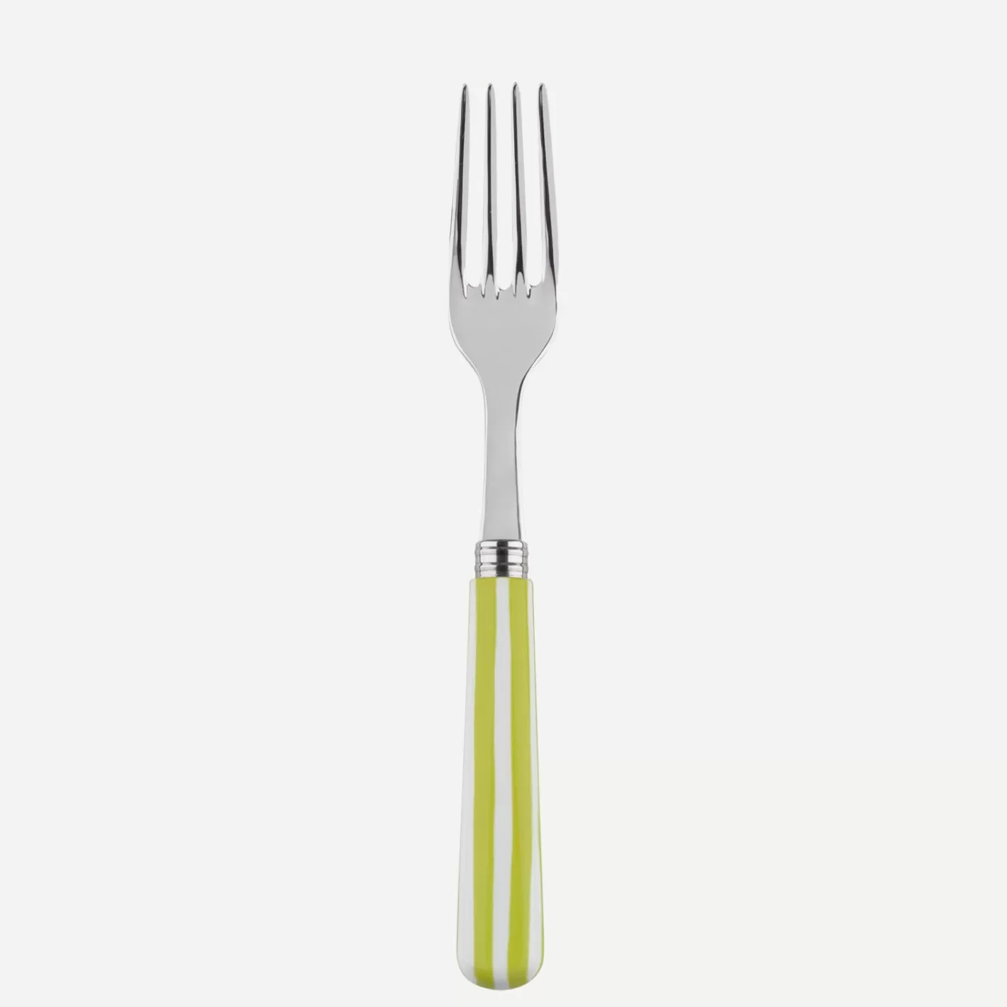 Sabre Paris Dinner Fork>White Stripe, Lime