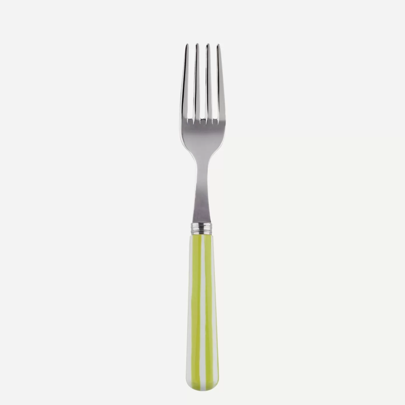 Sabre Paris Small Fork>White Stripe, Lime